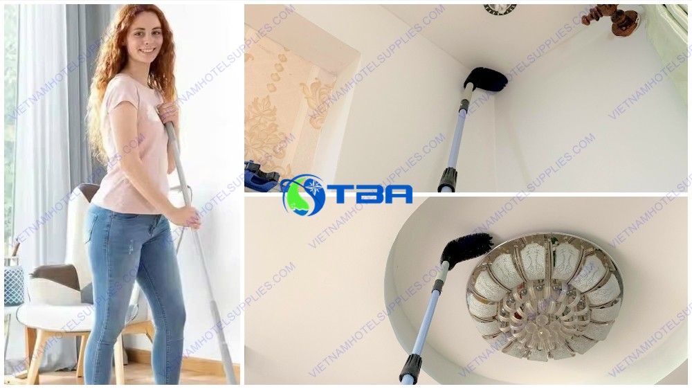 Chổi quét trần mạng nhện nhà xưởng 9 mét ASIA-DC9M