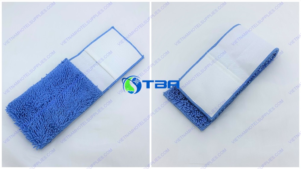 Tấm lau siêu sạch sợi microfiber xanh 80cm