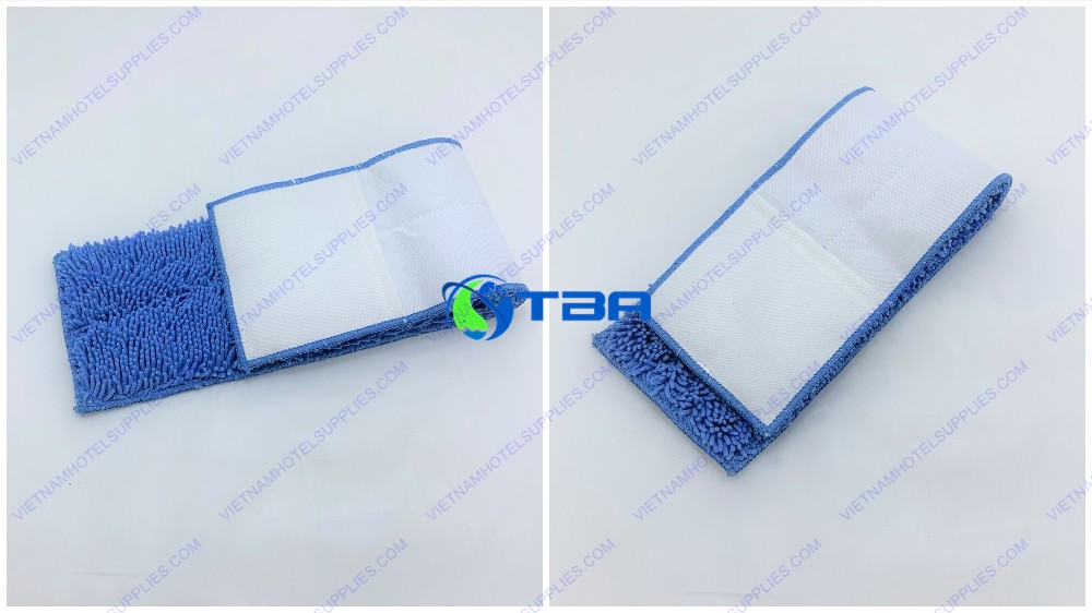Cây lau nhà siêu sạch sợi san hô bản inox  80cm