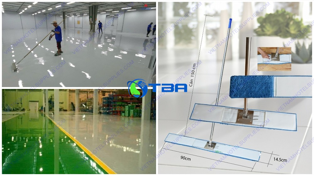 Cây lau sàn nhà công nghiệp bản lớn 90cm ASIA-SH90