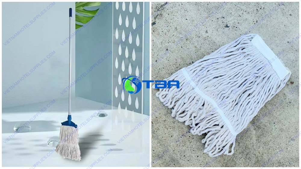 Cây lau sàn nhà ướt đầu kẹp cán hợp kim nhôm