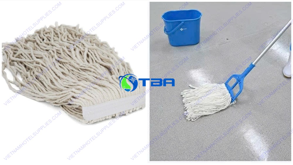 Cây lau sàn ướt đầu kẹp tòa nha cán nhôm ASIA-CLK02