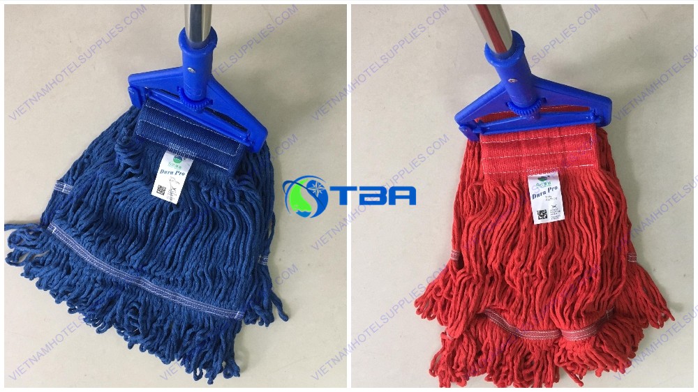 Cây lau sàn ướt đầu kẹp tòa nha cán nhôm ASIA-CLK02