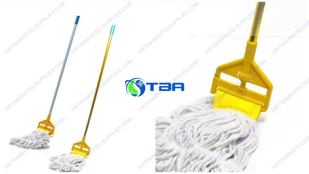Cây lau sàn ướt công nghiệp kẹp vàng ASIA-CLK04