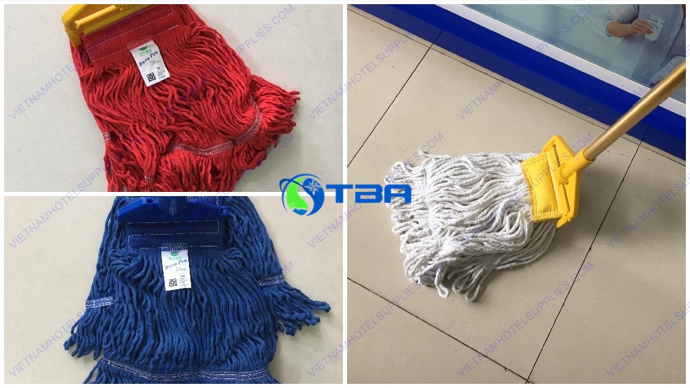 Cây lau sàn ướt công nghiệp kẹp vàng ASIA-CLK04