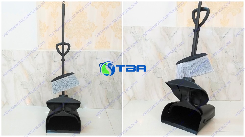 Bộ chổi ky hốt rác có nắp đậy bệnh viện