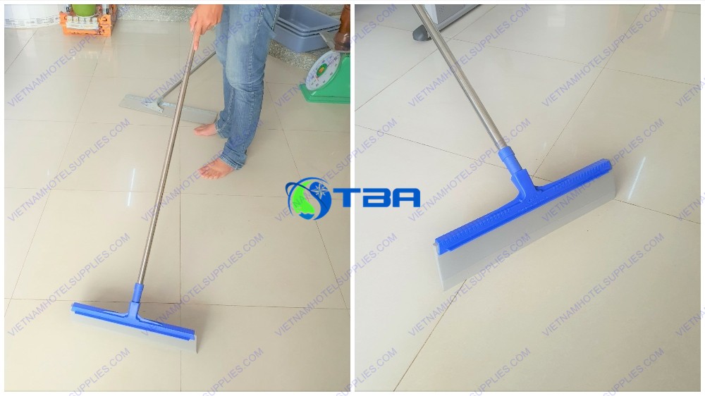 Cây đẩy nước gạt sàn cán inox lưỡi Eva