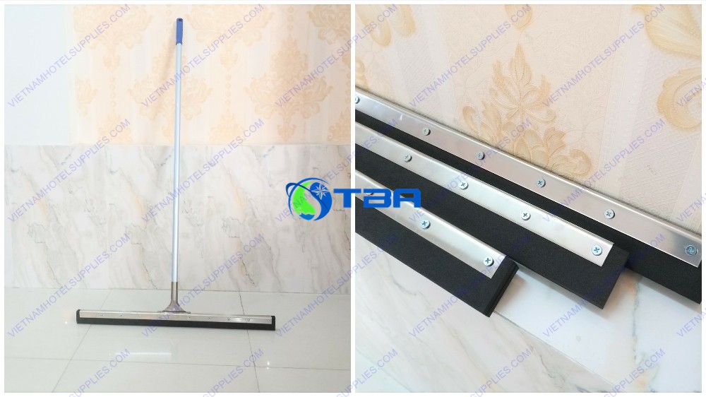 Cây đẩy lùa nước gạt sàn kẹp inox 75cm