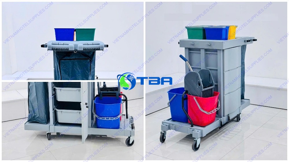 Xe làm vệ sinh buồng phòng