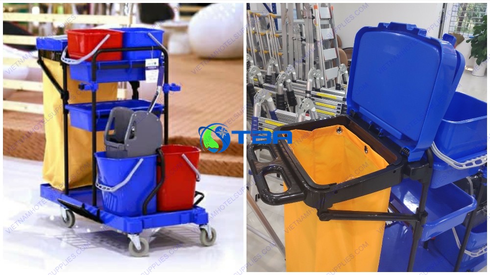Xe làm vệ sinh đa năng khung thép