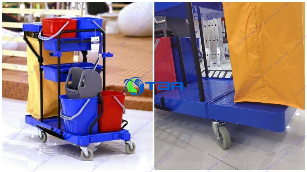 Xe làm vệ sinh đa năng khung thép