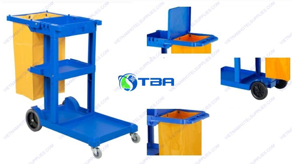 Xe vệ sinh đa năng 03 tầng chữ L