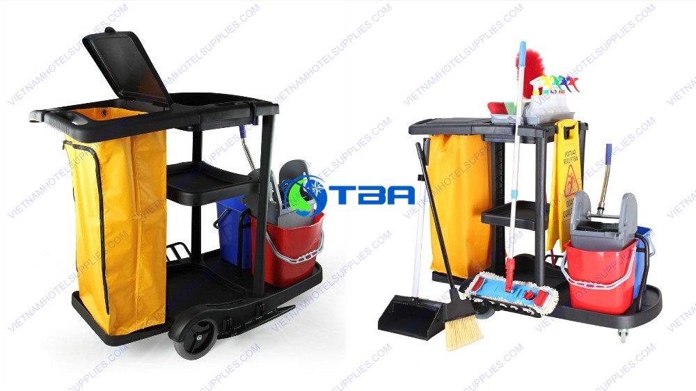 Xe đẩy làm vệ sinh đa năng cao cấp