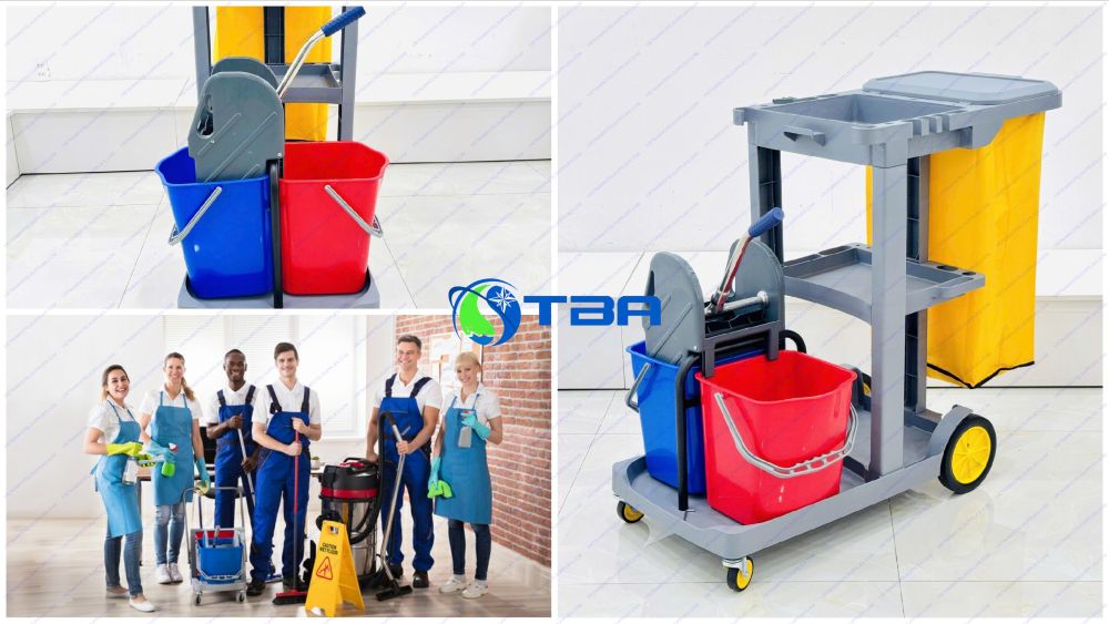Xe dọn vệ sinh khách sạn