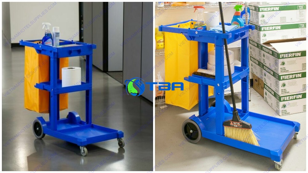 Xe vệ sinh đa năng 03 tầng chữ L