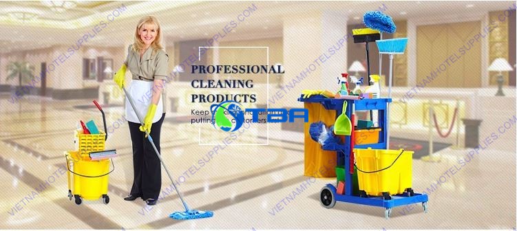 Xe vệ sinh đa năng 03 tầng chữ L