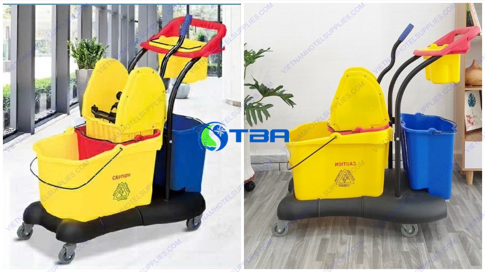 Xe đẩy vắt nước dọn vệ sinh đa năng 81 lít
