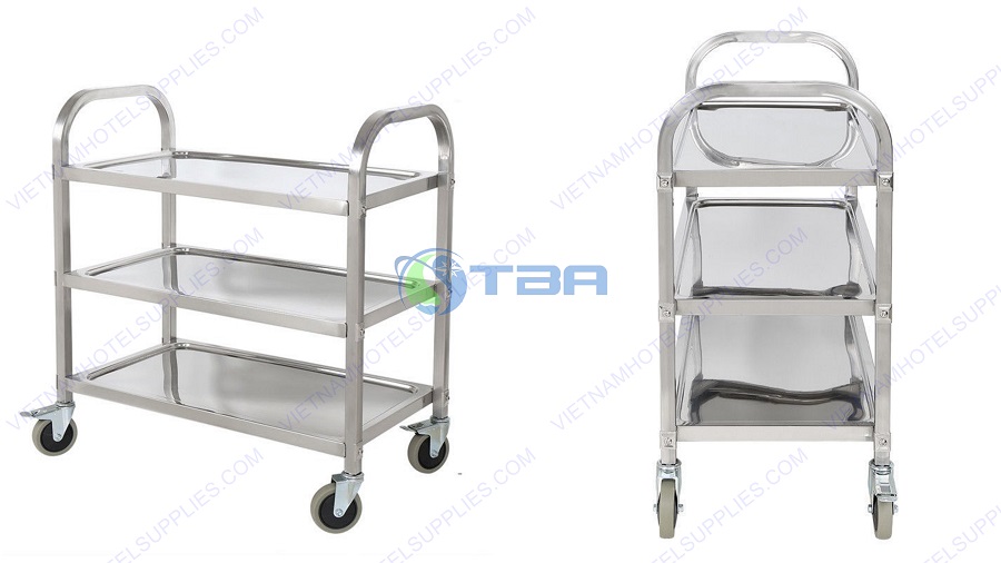 Xe đẩy phục bàn ăn inox AST080