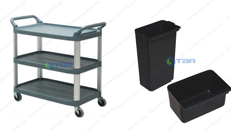 Xe đẩy thức ăn nhựa 3 tầng cỡ lớn A505G