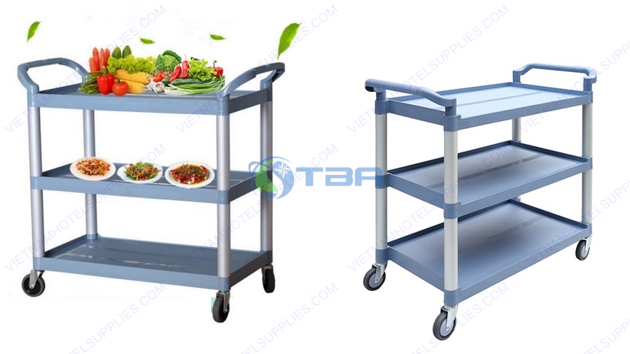 Xe đẩy phục vụ và dọn bàn ăn