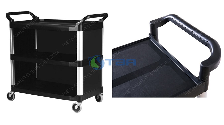 Xe đẩy phục vụ bàn ăn cao cấp có bửng