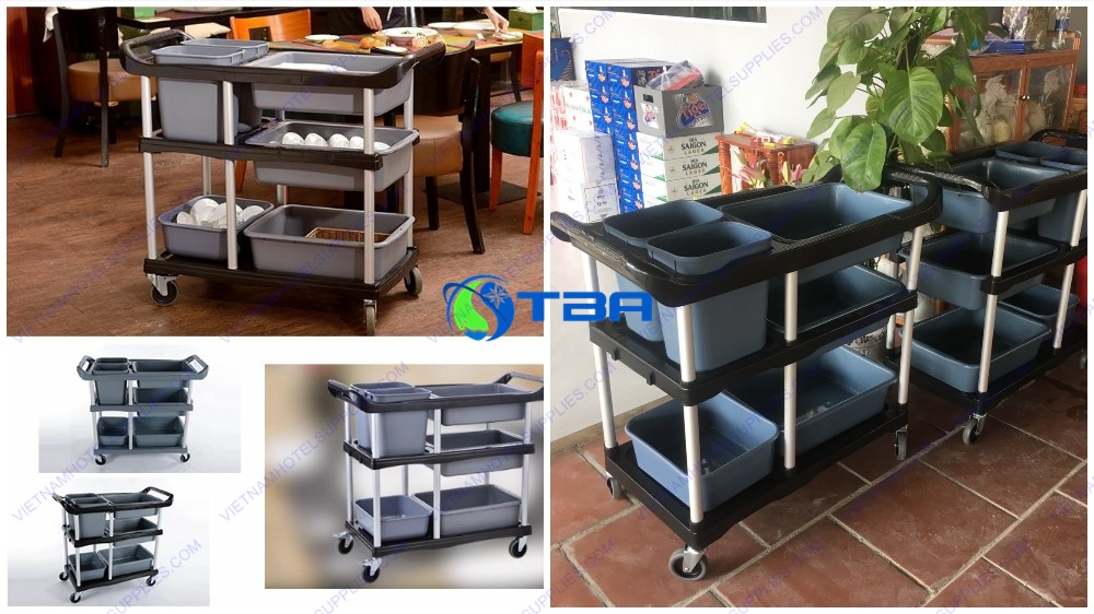Xe thu gom bát đĩa khung hợp kim nhôm
