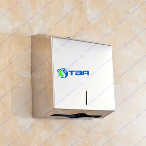 Hộp đựng khăn giấy lau tay inox vuông cỡ lớn
