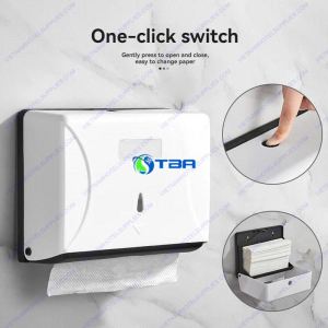Hộp đựng giấy lau tay treo tường nhựa vuông 