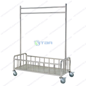 Xe đẩy hành lý  đa năng có dàn móc treo quần áo