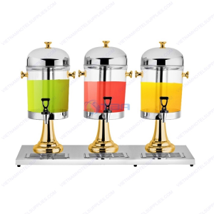 Bình đựng nước trái cây 3 ngăn chân vàng #FD03G