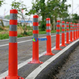 Trụ cọc tiêu giao thông nhựa dẻo PU cao 75cm