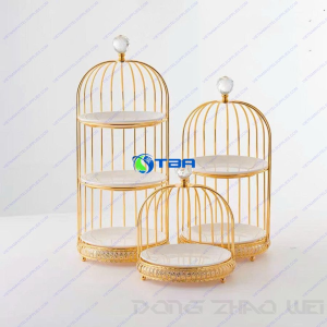 Kệ trang trí bánh lồng chim inox 1 tầng ASIA01BN