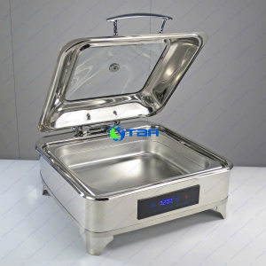 Nồi hâm buffet vuông nắp kính cao cấp ASIA1202-1N