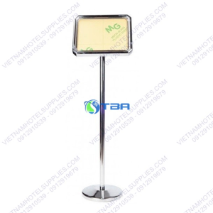 Bảng menu thông tin đặt tiền sảnh inox khổ A4