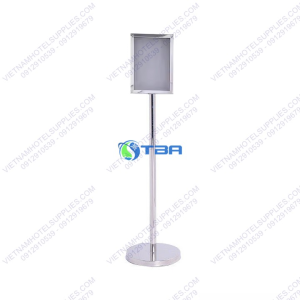 Bảng menu thông tin inox 2 mặt khổ đứng A4
