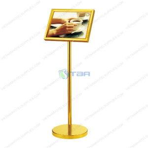 Bảng quảng cáo inox mạ vàng đặt quán bar cafe