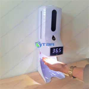 Bình CẢM BIẾN đo nhiệt độ & rửa tay sát khuẩn TỰ ĐỘNG
