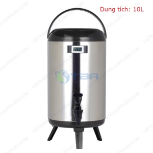 Bình ủ trà sữa inox có nhiệt kế AZK-10LP