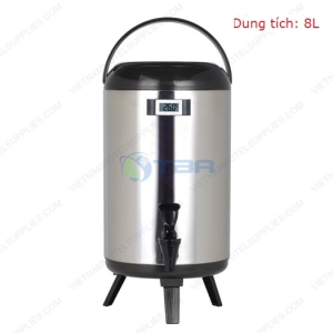 Bình ủ trà sữa inox có nhiệt kế AZK-8LP