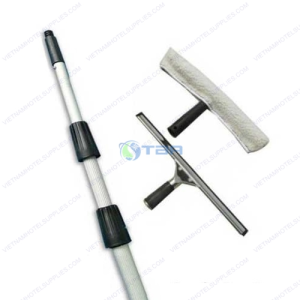 Bộ dụng cụ lau kính cây nối dài hợp kim 3.6 mét