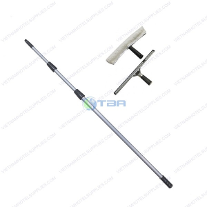 Bộ dụng cụ lau kính trên cao cán nhôm 4.5 mét