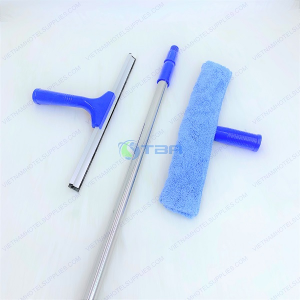 Bộ dụng cụ lau kính siêu sạch cây nối dài inox