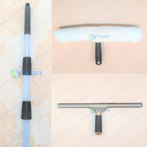 Bộ dụng cụ lau kính trên cao cán nối dài 6 mét