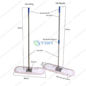 Cây lau bụi công nghiệp cotton bản lớn 80cm