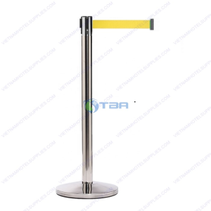 Cột chắn inox chất lượng cao dây màu vàng 2 mét