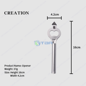 Dụng cụ khui bia inox cán dài
