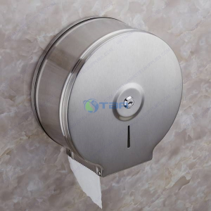 Hộp đựng giấy vệ sinh lau tay inox cuộn tròn