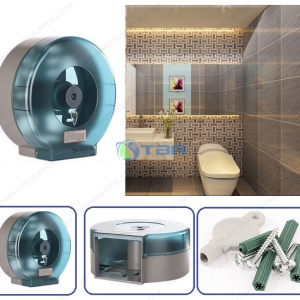 Hộp đựng khăn giấy treo tường nhựa cao cấp