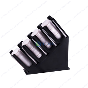 Kệ để ly cốc giấy màu đen BC001
