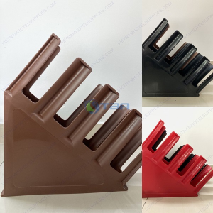 Kệ úp ly giấy nhựa màu nâu BC003